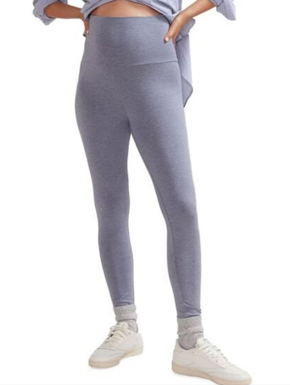Hatch The Ultra Soft Before During & After Grey High-Waist Maternity Leggings XS